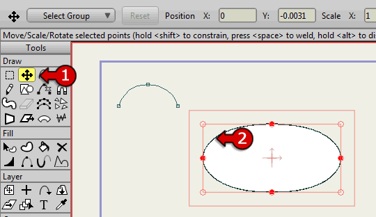 Connect the curve profile to the shape (Animated: 5 frames)