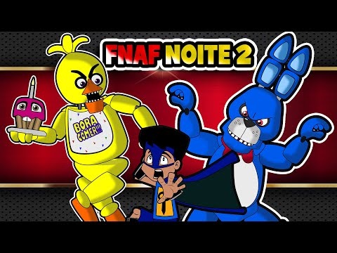 Mongo e Drongo em FNAF 2 - NOITE 3 - Five Nights at Freddy's 2 - desenho  animado