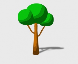 Free 3D Cartoon Tree : Made in Anime Studio Pro