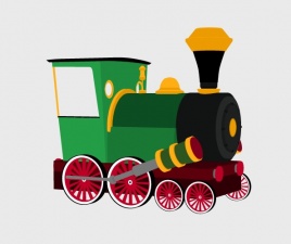 3D  Cartoon Train