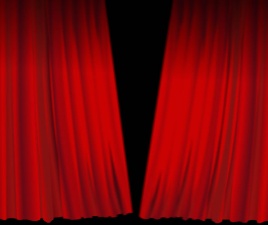 Animated Red Stage Curtains