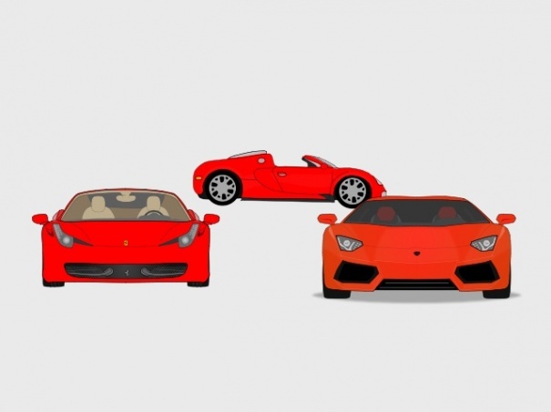 3 Exotic Cars