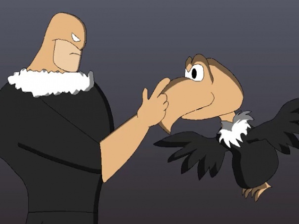 Vultureman No its a Vain Vulture Animation