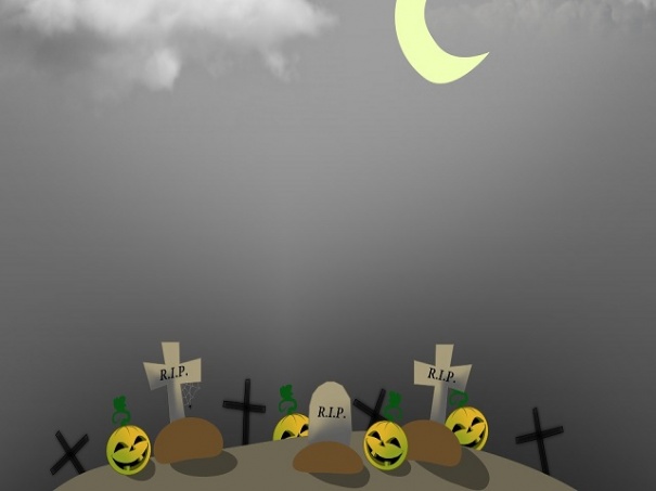 Halloween graveyard