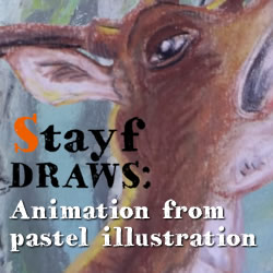 Animation from pastel illustration