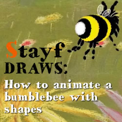 How to animate a bumblebee with shapes
