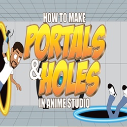 How to make portals or holes in anime studio pro