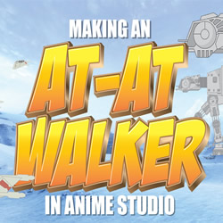 How to make and rig an AT-AT in Anime Studio
