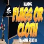 Waving Flag or Moving Cloth in Anime Studio